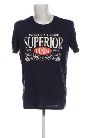 Męski T-shirt Originals By Jack & Jones, Rozmiar XL, Kolor Niebieski, Cena 82,63 zł