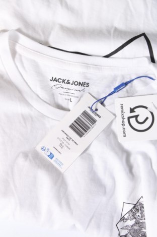 Ανδρικό t-shirt Originals By Jack & Jones, Μέγεθος L, Χρώμα Λευκό, Τιμή 11,19 €