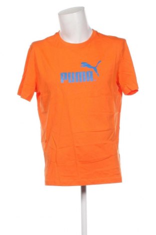 Мъжка тениска PUMA, Размер L, Цвят Оранжев, Цена 37,20 лв.