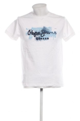 Мъжка тениска Pepe Jeans, Размер M, Цвят Бял, Цена 56,00 лв.