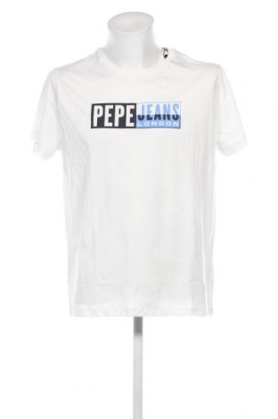Мъжка тениска Pepe Jeans, Размер L, Цвят Бял, Цена 53,20 лв.