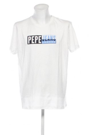 Мъжка тениска Pepe Jeans, Размер XXL, Цвят Бял, Цена 56,00 лв.