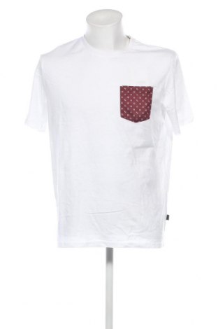 Ανδρικό t-shirt Pier One, Μέγεθος L, Χρώμα Λευκό, Τιμή 8,12 €
