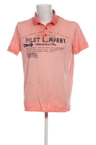 Ανδρικό t-shirt Pilot, Μέγεθος XL, Χρώμα Πορτοκαλί, Τιμή 6,68 €