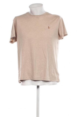 Męski T-shirt Polo By Ralph Lauren, Rozmiar L, Kolor Beżowy, Cena 389,16 zł