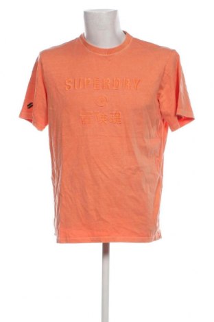 Herren T-Shirt Superdry, Größe L, Farbe Orange, Preis 12,53 €