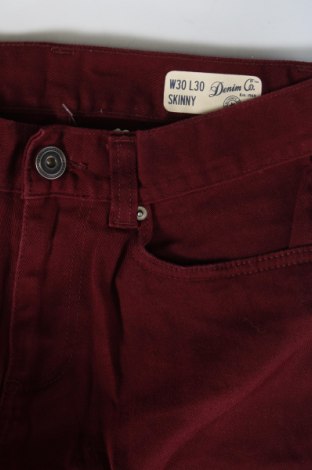 Męskie jeansy Denim Co., Rozmiar XS, Kolor Czerwony, Cena 21,33 zł