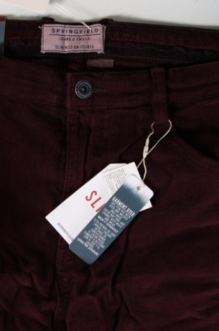 Herren Cordhose Springfield, Größe M, Farbe Rot, Preis € 11,99