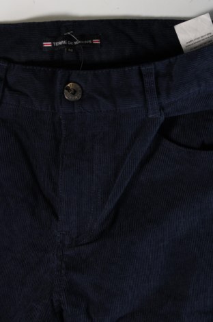 Ανδρικό κοτλέ παντελόνι Terre De Marins, Μέγεθος M, Χρώμα Μπλέ, Τιμή 7,19 €