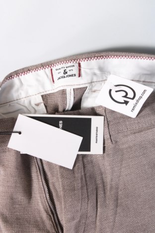 Ανδρικό παντελόνι Jack & Jones, Μέγεθος L, Χρώμα  Μπέζ, Τιμή 9,59 €