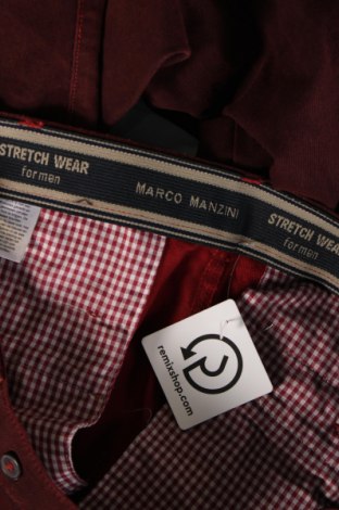 Ανδρικό παντελόνι Marco Manzini, Μέγεθος L, Χρώμα Κόκκινο, Τιμή 17,32 €