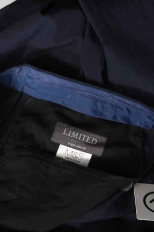 Pantaloni de bărbați Marks & Spencer, Mărime S, Culoare Albastru, Preț 16,88 Lei