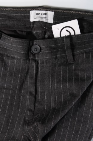 Мъжки панталон Only & Sons, Размер M, Цвят Сив, Цена 5,51 лв.