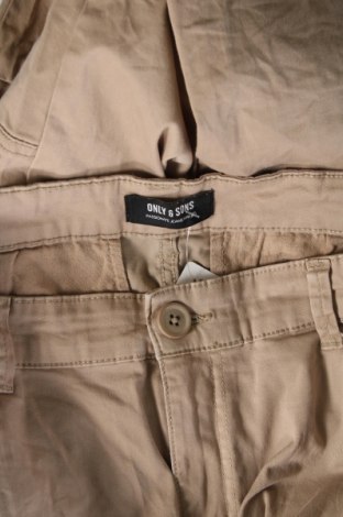 Pantaloni de bărbați Only & Sons, Mărime S, Culoare Bej, Preț 95,39 Lei