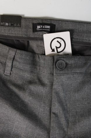 Pantaloni de bărbați Only & Sons, Mărime L, Culoare Gri, Preț 63,55 Lei
