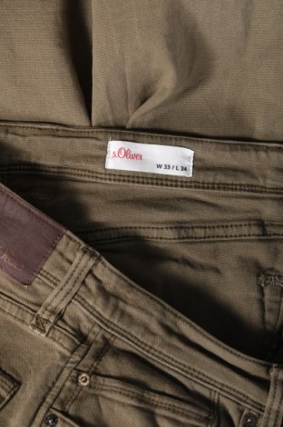 Мъжки панталон S.Oliver, Размер L, Цвят Зелен, Цена 26,69 лв.