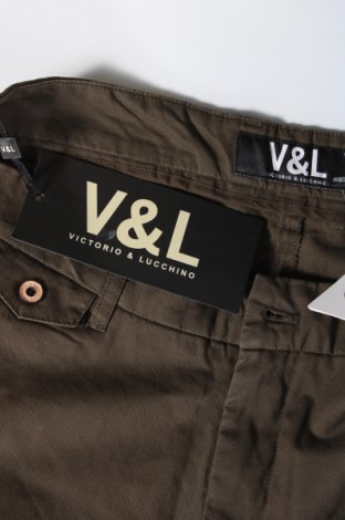 Ανδρικό παντελόνι Victorio & Lucchino, Μέγεθος XL, Χρώμα Πράσινο, Τιμή 32,47 €