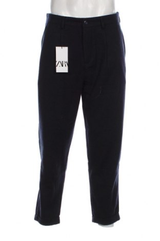 Мъжки панталон Zara, Размер M, Цвят Син, Цена 40,30 лв.