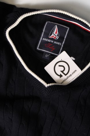 Ανδρικό πουλόβερ Andrew James, Μέγεθος L, Χρώμα Μπλέ, Τιμή 17,26 €