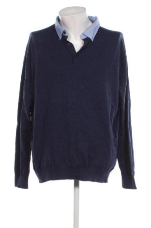 Мъжки пуловер C&A, Размер 3XL, Цвят Син, Цена 29,00 лв.