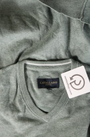 Мъжки пуловер Cavallaro Napoli, Размер M, Цвят Зелен, Цена 37,20 лв.