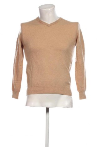 Мъжки пуловер Cortefiel, Размер M, Цвят Бежов, Цена 13,60 лв.