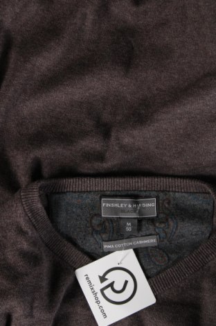 Ανδρικό πουλόβερ Finshley&Harding, Μέγεθος M, Χρώμα Καφέ, Τιμή 10,52 €
