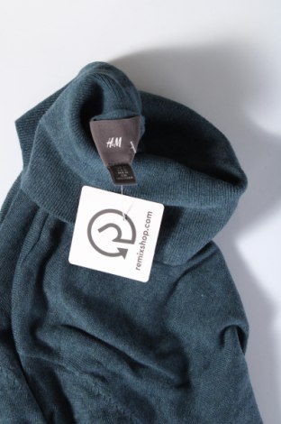 Мъжки пуловер H&M, Размер L, Цвят Син, Цена 14,50 лв.
