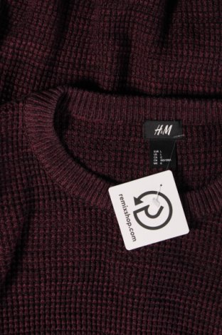 Męski sweter H&M, Rozmiar L, Kolor Fioletowy, Cena 46,38 zł