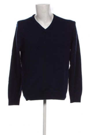 Мъжки пуловер Hackett, Размер L, Цвят Син, Цена 50,88 лв.
