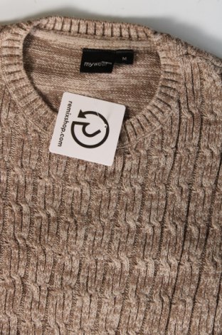 Мъжки пуловер My Wear, Размер M, Цвят Кафяв, Цена 14,50 лв.