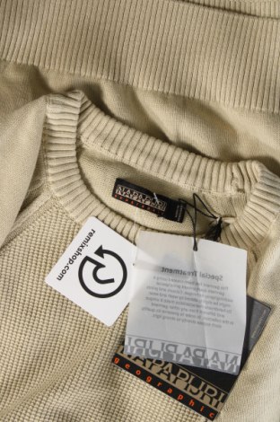 Мъжки пуловер Napapijri, Размер M, Цвят Бежов, Цена 102,00 лв.