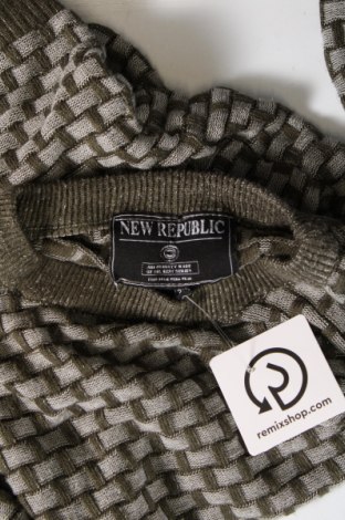 Ανδρικό πουλόβερ New Republic, Μέγεθος 3XL, Χρώμα Πράσινο, Τιμή 21,78 €