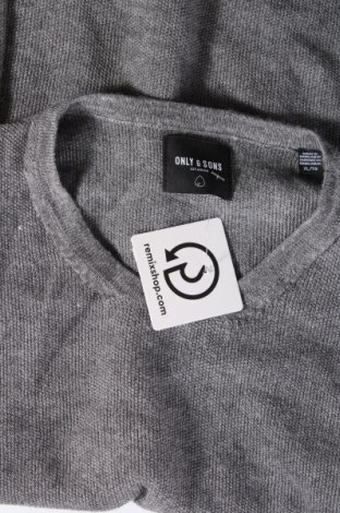 Мъжки пуловер Only & Sons, Размер XL, Цвят Сив, Цена 13,63 лв.