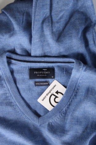 Ανδρικό πουλόβερ Profuomo, Μέγεθος M, Χρώμα Μπλέ, Τιμή 32,66 €
