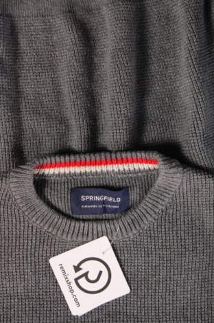 Мъжки пуловер Springfield, Размер M, Цвят Сив, Цена 17,00 лв.