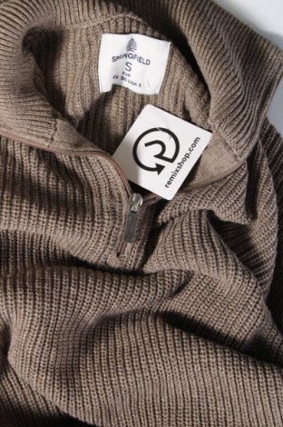 Ανδρικό πουλόβερ Springfield, Μέγεθος S, Χρώμα  Μπέζ, Τιμή 8,83 €