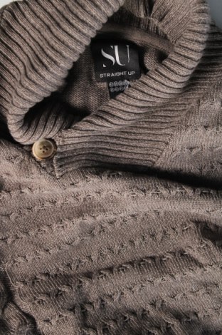 Ανδρικό πουλόβερ Straight Up, Μέγεθος M, Χρώμα Γκρί, Τιμή 8,43 €