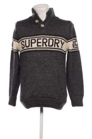 Мъжки пуловер Superdry, Размер L, Цвят Сив, Цена 22,56 лв.