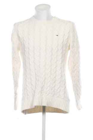 Ανδρικό πουλόβερ Tommy Jeans, Μέγεθος S, Χρώμα Λευκό, Τιμή 34,44 €