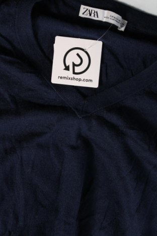Ανδρικό πουλόβερ Zara, Μέγεθος M, Χρώμα Μπλέ, Τιμή 11,08 €