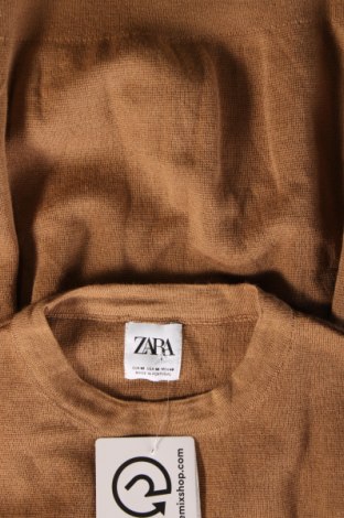 Herrenpullover Zara, Größe M, Farbe Braun, Preis 11,14 €