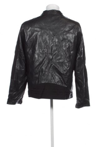 Ανδρικό δερμάτινο μπουφάν Angelo Litrico, Μέγεθος XL, Χρώμα Μαύρο, Τιμή 22,73 €