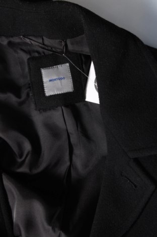 Męski płaszcz Montego, Rozmiar XL, Kolor Czarny, Cena 190,33 zł