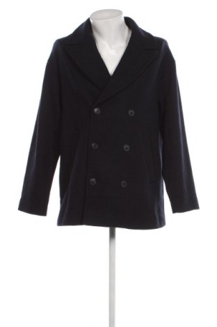 Ανδρικά παλτό Pull&Bear, Μέγεθος M, Χρώμα Μπλέ, Τιμή 42,67 €