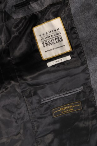 Ανδρικό σακάκι Jack & Jones PREMIUM, Μέγεθος L, Χρώμα Γκρί, Τιμή 15,31 €