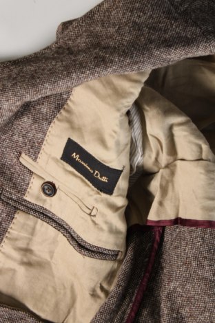Мъжко сако Massimo Dutti, Размер XL, Цвят Кафяв, Цена 63,28 лв.