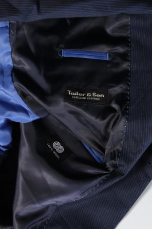 Herren Sakko Tailor & Son, Größe S, Farbe Blau, Preis 4,59 €