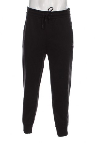 Pantaloni trening de bărbați Calvin Klein Jeans, Mărime L, Culoare Negru, Preț 275,33 Lei