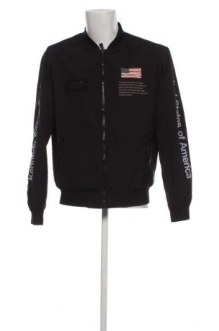 Ανδρικό μπουφάν Pull&Bear, Μέγεθος L, Χρώμα Μαύρο, Τιμή 16,63 €